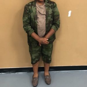 JCREW boys army fatigue blazer ONLY size 12